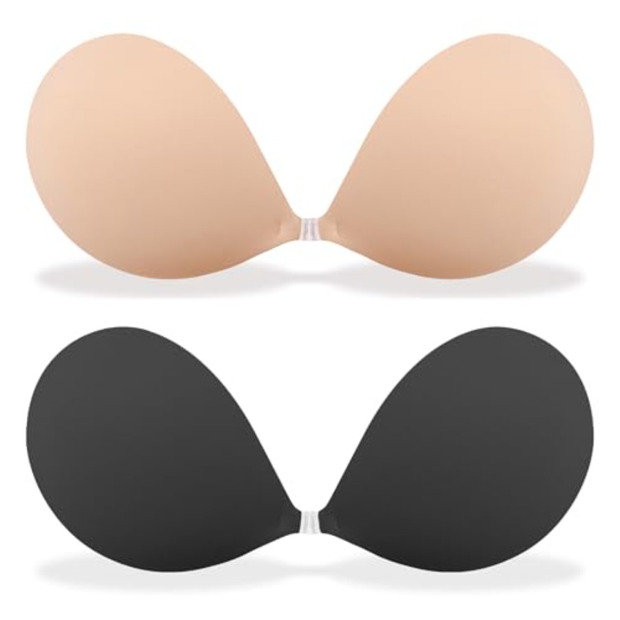 Strapless Bra Backless - MITALOO Adhesive Bra Invisible Sticky Strapless