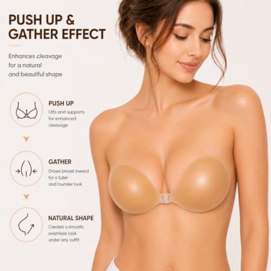 Hasimor Sticky Bra Ultra Thin  - Strapless Bra Backless のレビューと価格