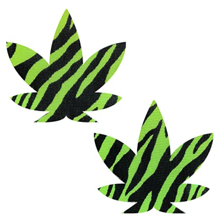 Neva Nude Weed Leaf Nipztix Pa - Nipple Cover Pasties のレビューと価格