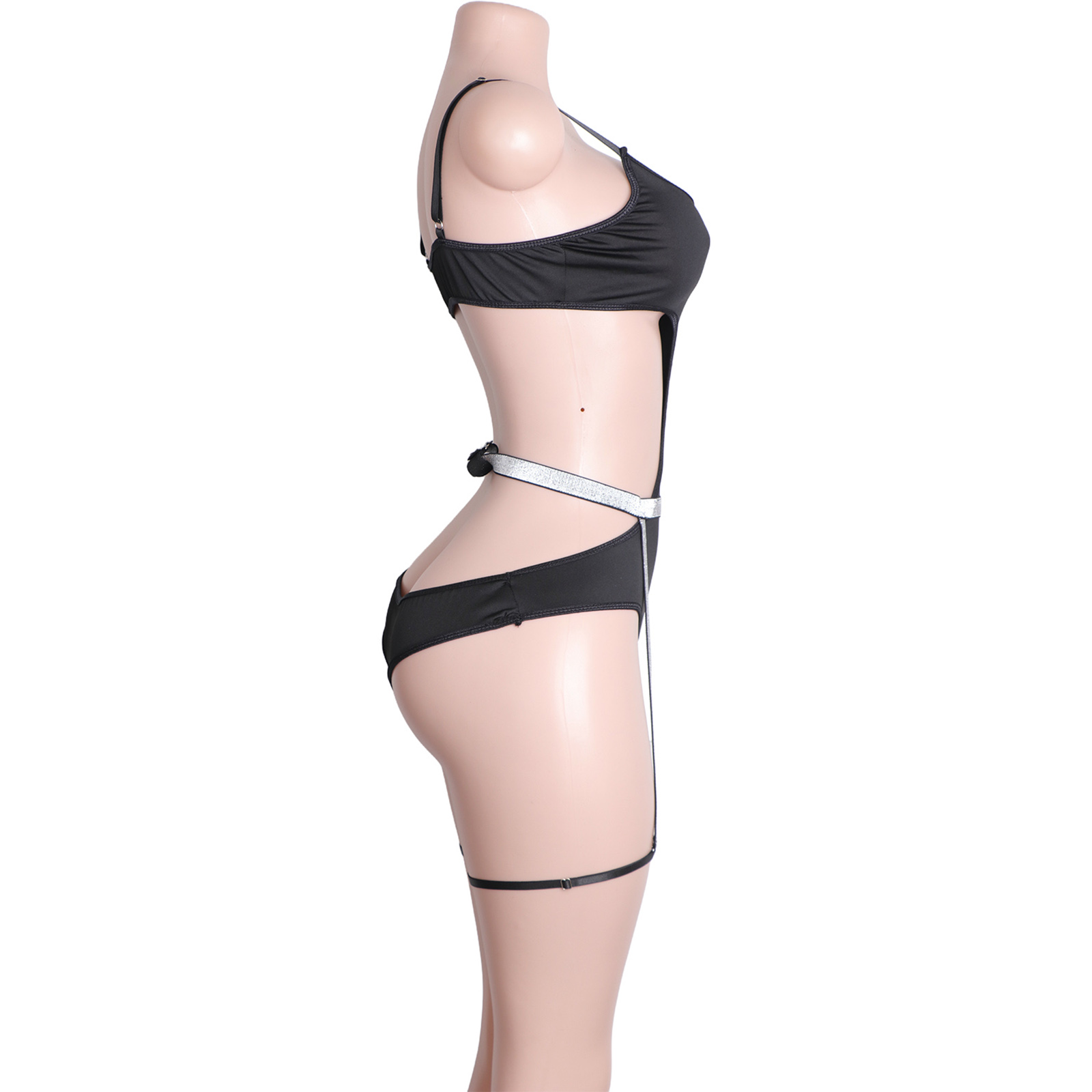 Custom Rhinestone Pole Dancewe - Garter Belt Set のレビューと価格