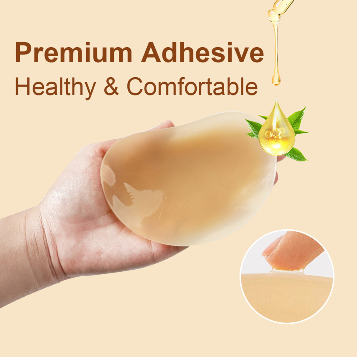 3Pairs Crescent Nipple Cover S - Silicone Bra Adhesive のレビューと価格