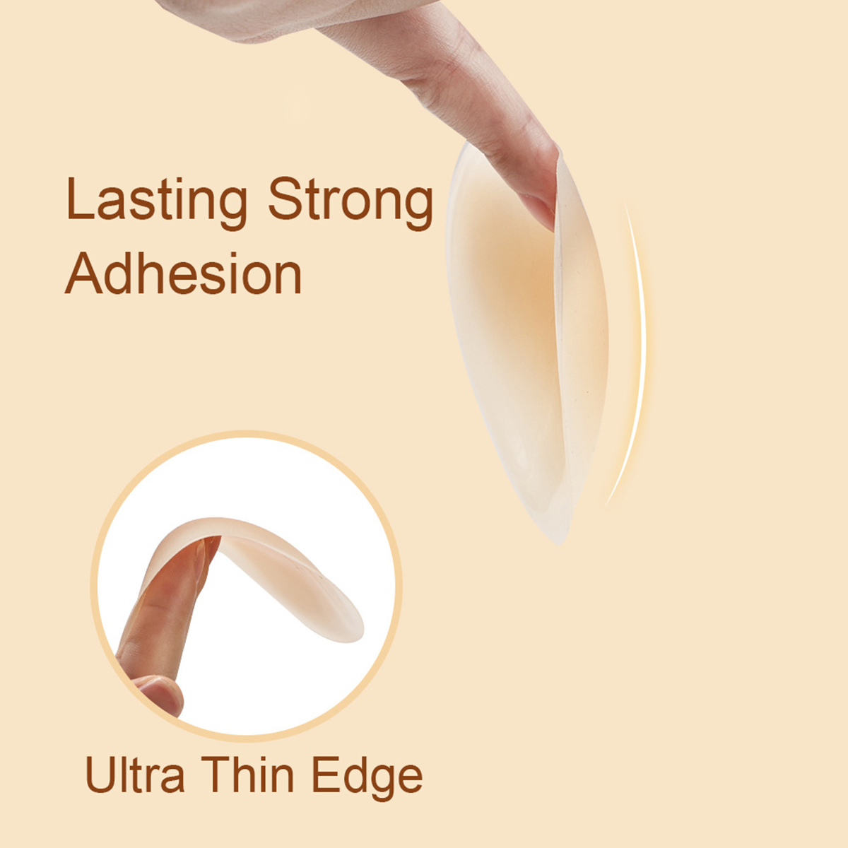 3Pairs Crescent Nipple Cover S - Silicone Bra Adhesive のレビューと価格