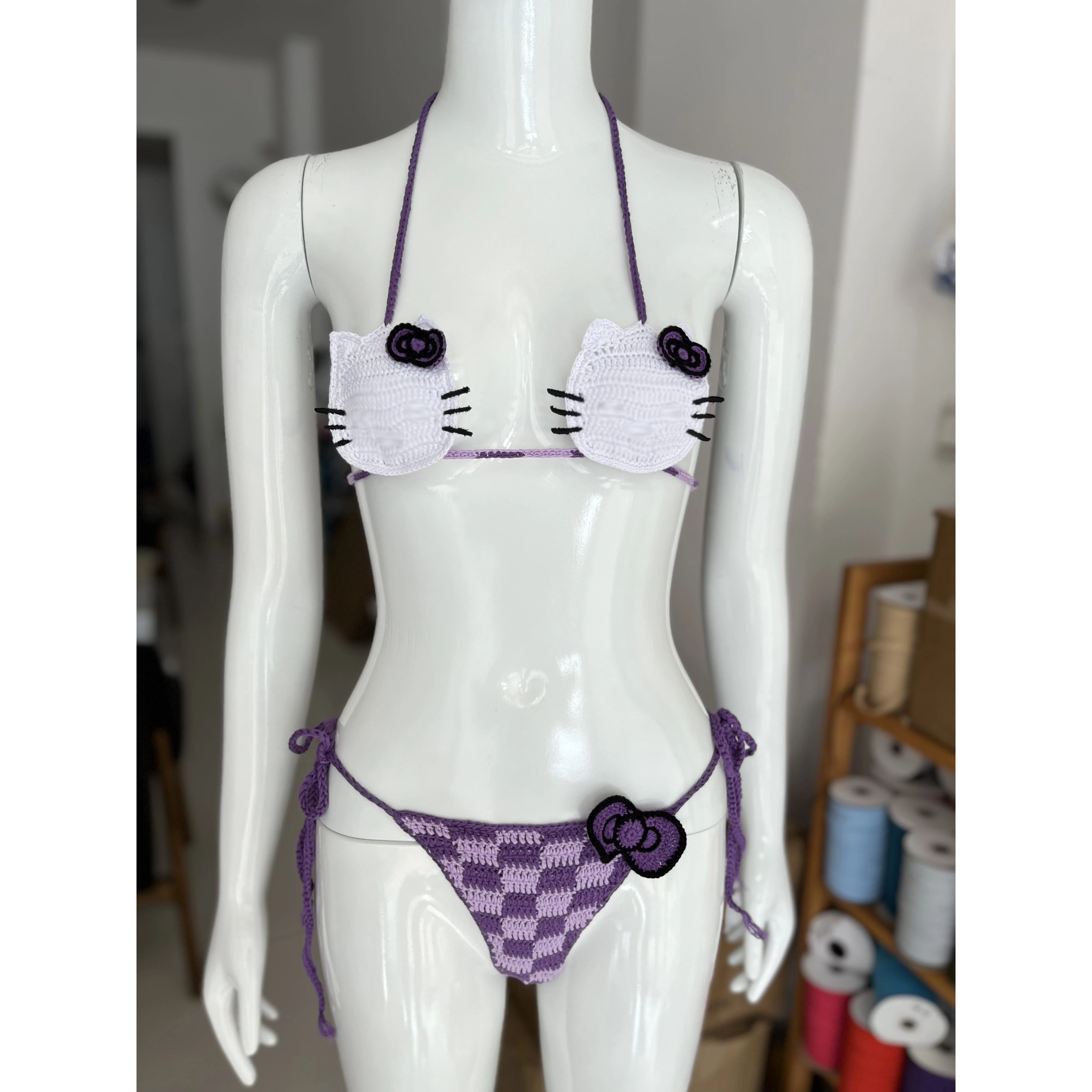 Hello Kitty Bikini Set Lady's  - Thong Bikini Women のレビューと価格