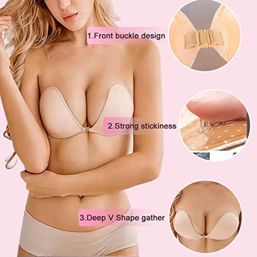Hasimor 2 PCS Strapless Adhesi - Silicone Bra Adhesive のレビューと価格