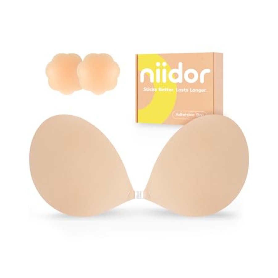 Niidor Adhesive Bra Strapless  - Strapless Bra Backless のレビューと価格