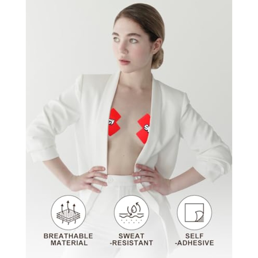15 Pairs Nipple Pasties Rave N - Nipple Cover Pasties のレビューと価格