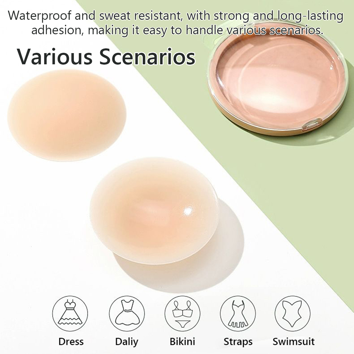 3 Pairs Washable Reusable 10cm - Nipple Cover Pasties のレビューと価格