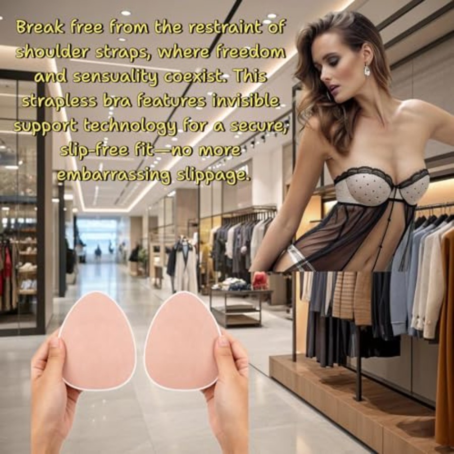 Plus Size Invisible Adhesive S - Silicone Bra Adhesive のレビューと価格