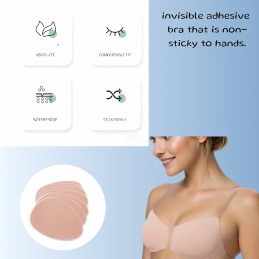 Plus Size Invisible Adhesive S - Silicone Bra Adhesive のレビューと価格