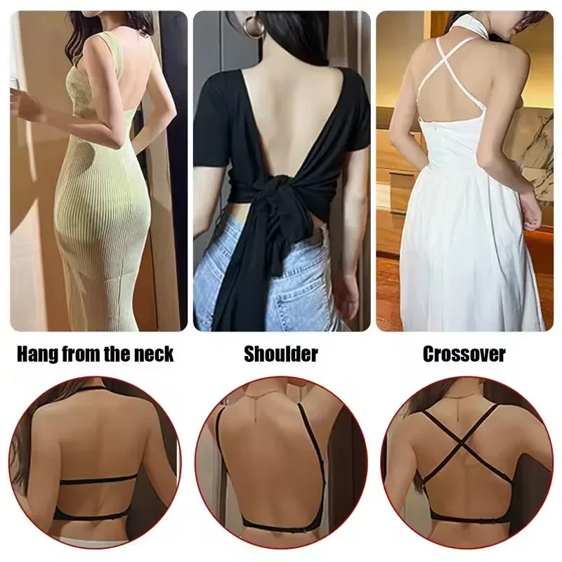 Women Invisible Bra Deep U Plu - Strapless Bra Backless のレビューと価格