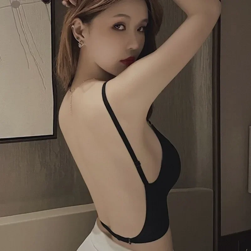 Women Invisible Bra Deep U Plu - Strapless Bra Backless のレビューと価格