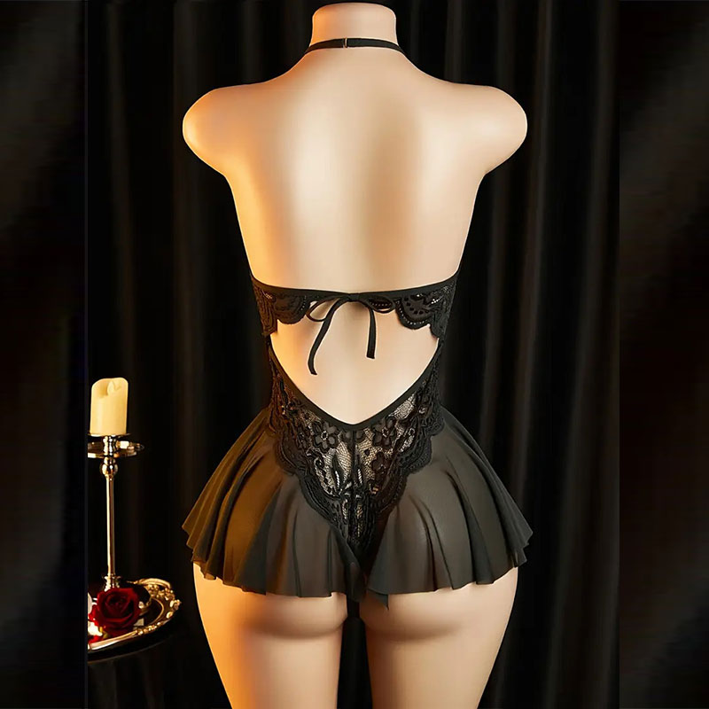 Crotchless Naughty Lingerie Fo - Lace Teddy Lingerie のレビューと価格