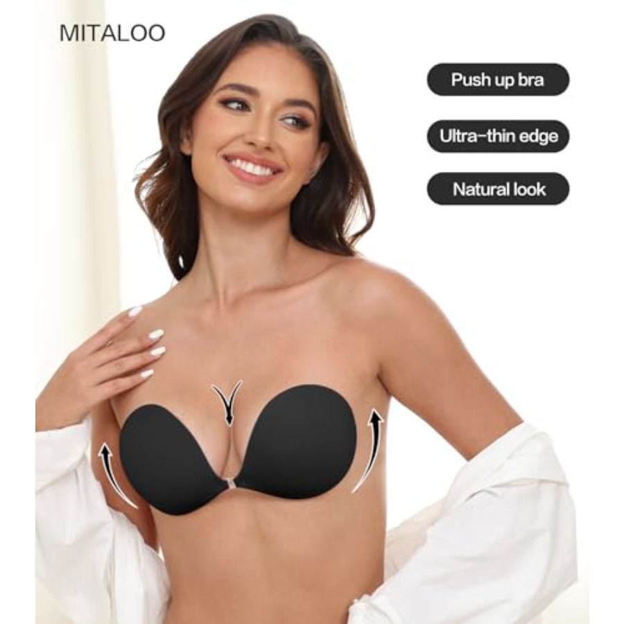 MITALOO Adhesive Bra Invisible - Strapless Bra Backless のレビューと価格