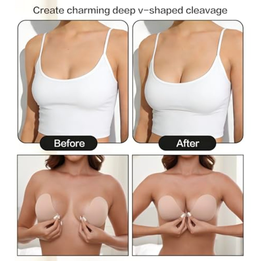 MITALOO Adhesive Bra Invisible - Strapless Bra Backless のレビューと価格