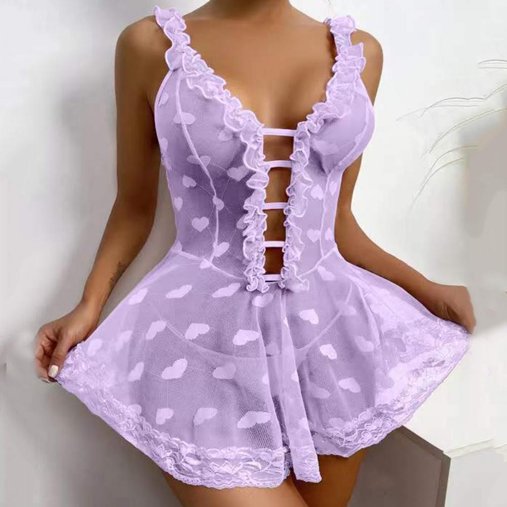 2026 Sexy Night Dress Sleevele - Babydoll Chemise Night のレビューと価格