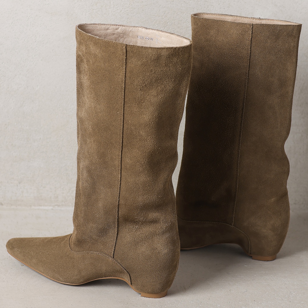 Women's natural suede leather  - Slip Dress Satin のレビューと価格