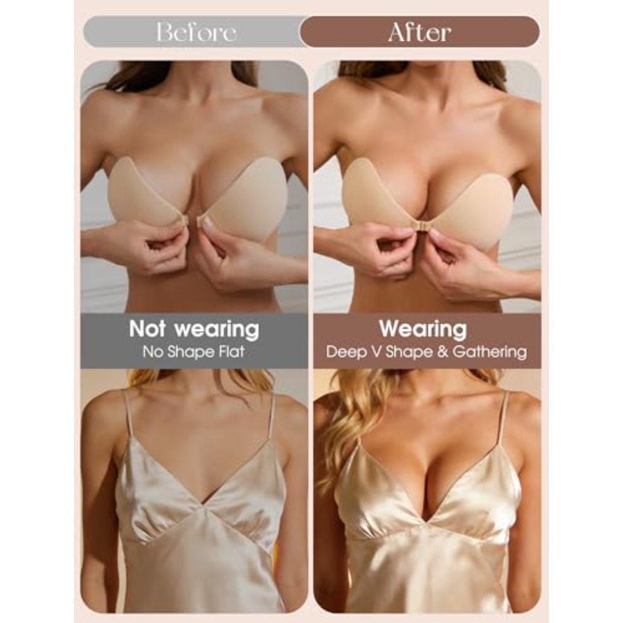 Sticky Bra Push Up Strapless A - Strapless Bra Backless のレビューと価格