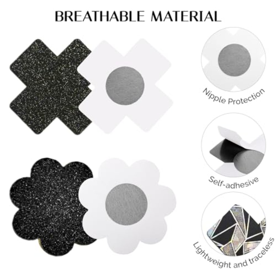 Glitters Pasties Rave Pack Nip - Nipple Cover Pasties のレビューと価格