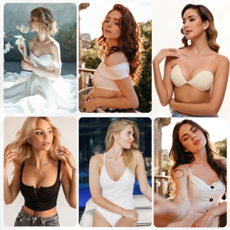 RELIRELIA Women's Sticky Self  - Strapless Bra Backless のレビューと価格