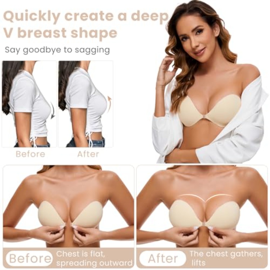 RELIRELIA Women's Sticky Self  - Strapless Bra Backless のレビューと価格